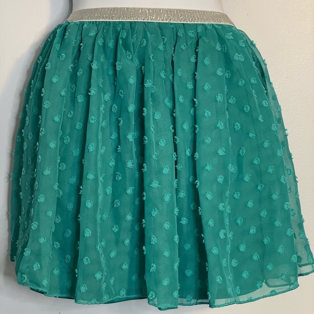 NWT- KIDPIK TEXTURED DOT CHIFFON SKIRT - Picture 6 of 8